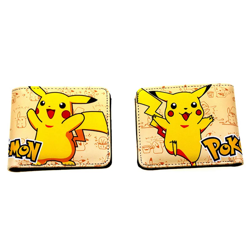

Pokemon Short Wallet Anime Pikachu Snorlax Charizard PU Leather Coin Purse Cartoons Wallet Cute Purses and Handbags Kids Gifts