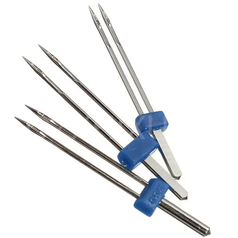 

Hot sell 3PCS Sewing Accessories Double Needle Size 2.0/90, 3.0/90, 4.0/90 Sewing Machine Needles Pins