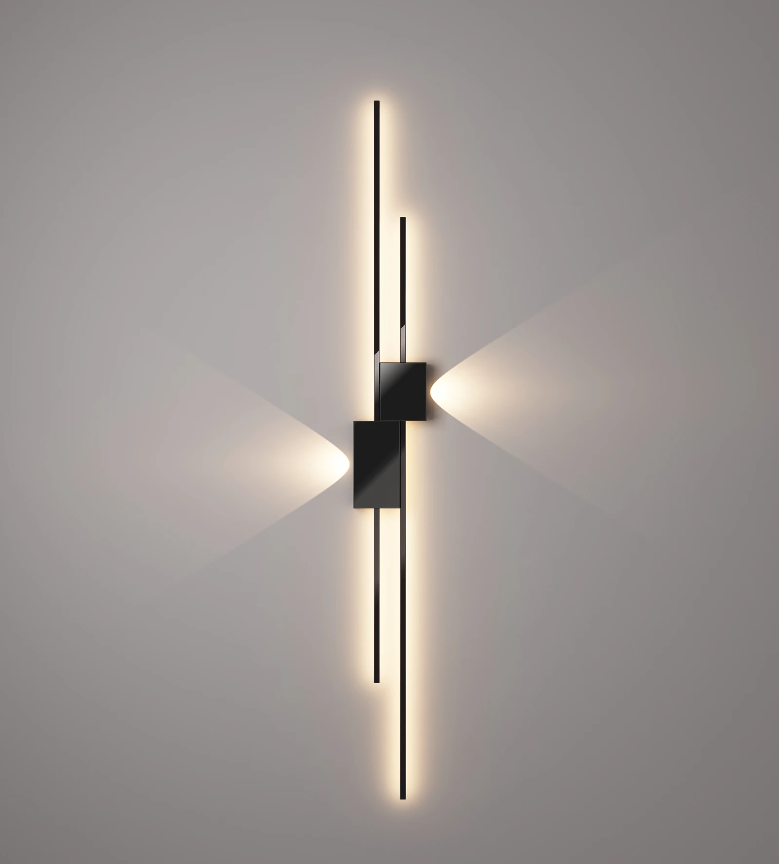 

Настенные светильники Светодиодные светильники Простой современный диван Декор гостиной ТВ Фон Белый Черный Спальня Прикроватная барная стойка Длинная полоса Настенный светильник