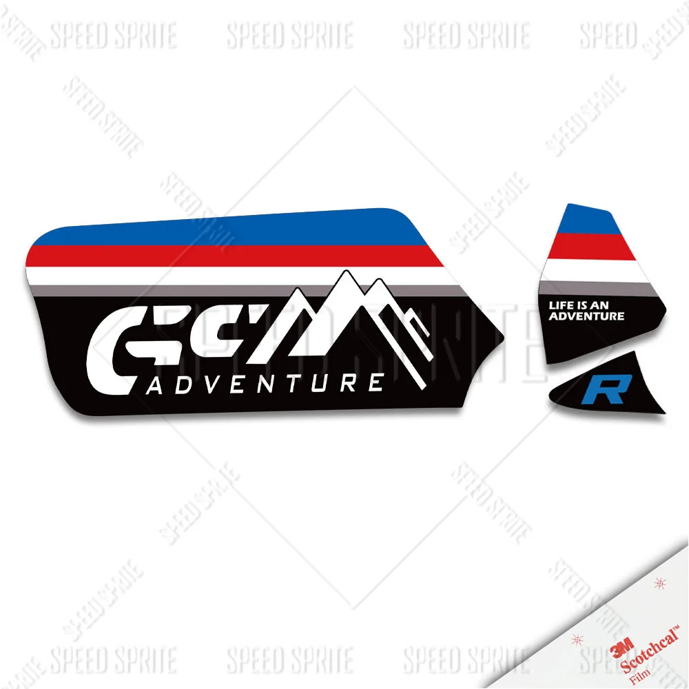 

Для R1200GS/Adv 13-18 R1250GS/Adv 19-24 3 м мотоциклетная наклейка на маятник Adventure тройная черная водонепроницаемая наклейка аксессуары