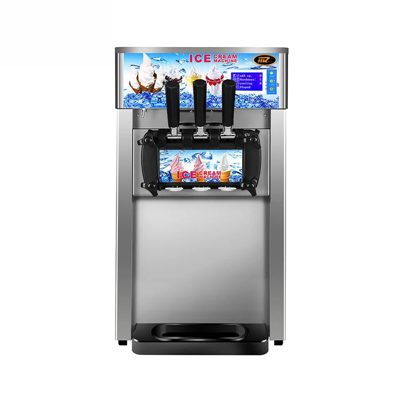 

Soft Ice Cream Machine Serve Yogurt Maker 3 Flavors Fridge to Make Electric Ice Cream 42L/ H Gallons Per Hour Commercial Aotu Ic