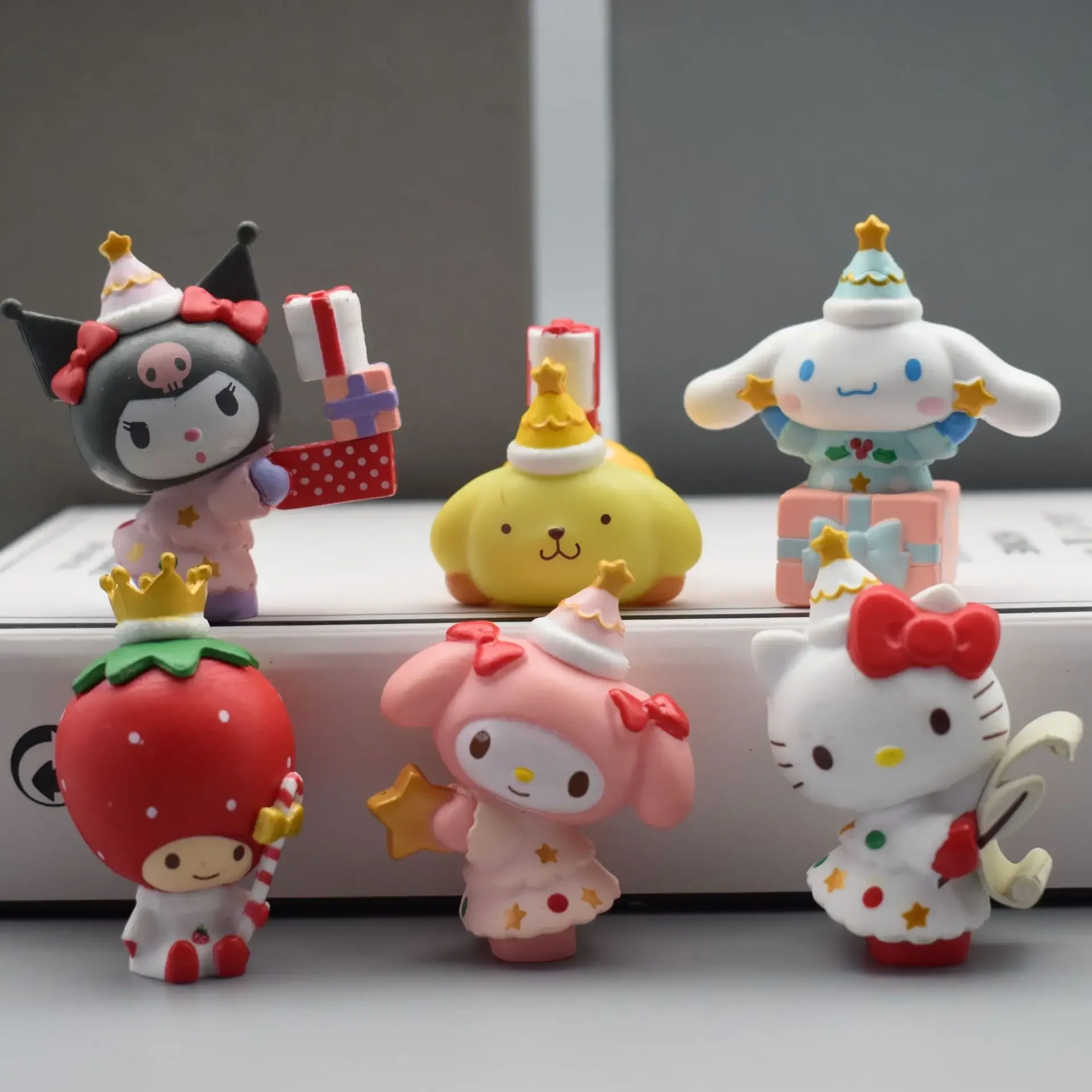 5 Стилей Набор Из Аниме-фигурок Sanrio Kawaii - Cinnamoroll Kurumi My Melody Декоративная Кукла Для