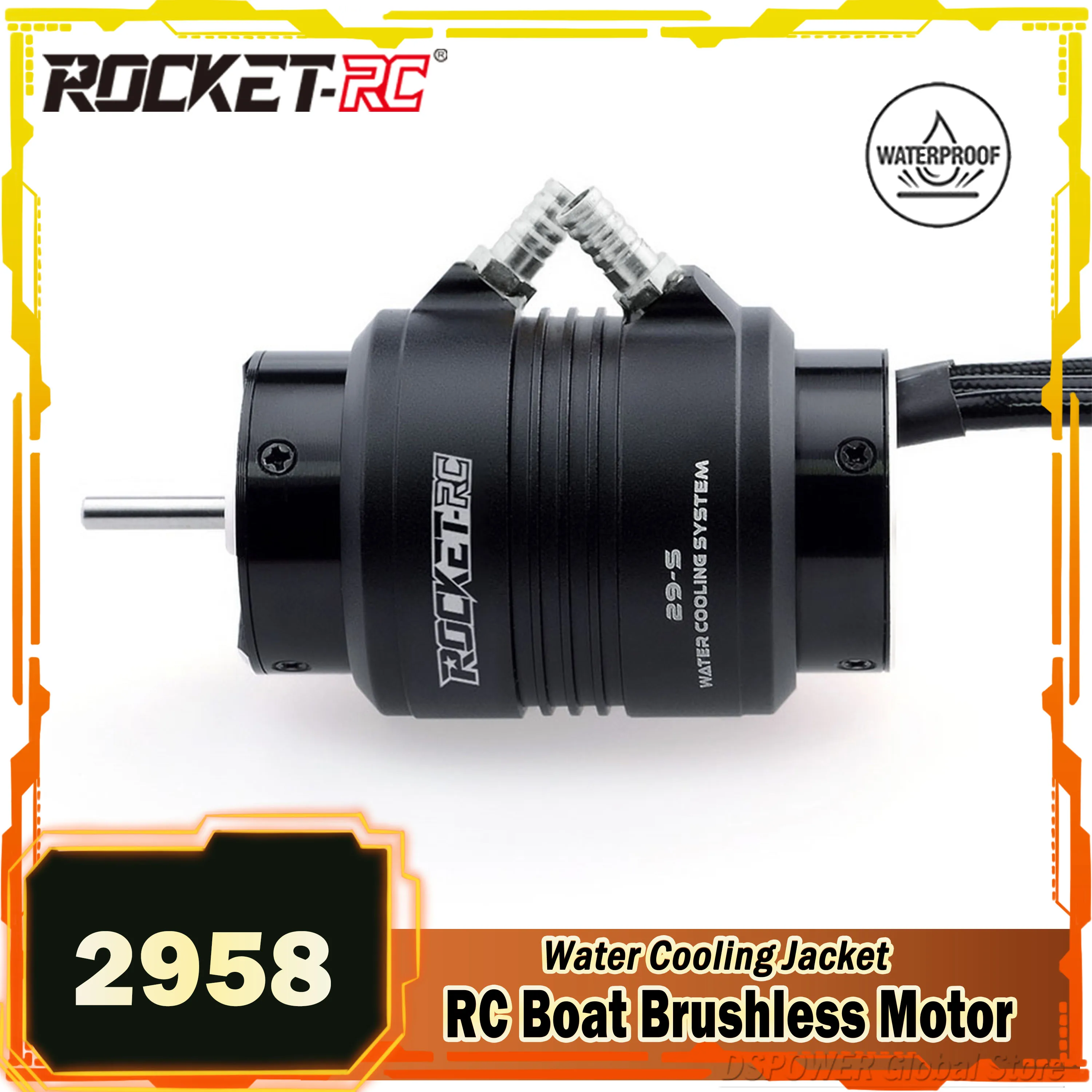 Rocket-RC 2958 3380KV 4200KV 4480KV Водонепроницаемый бессенсорный бесщеточный двигатель для