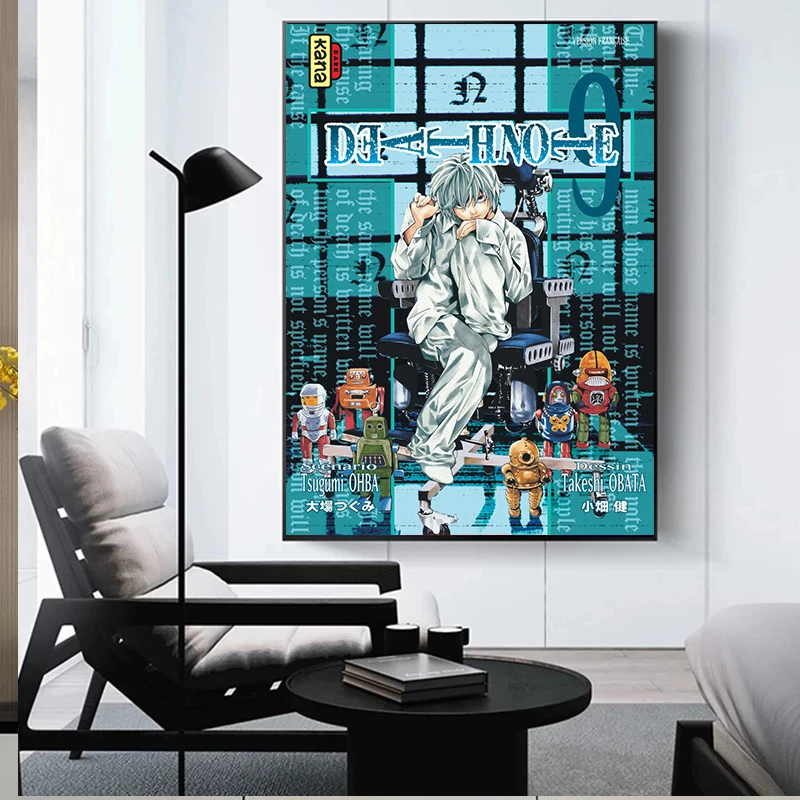Плакаты из японского аниме Death Note эстетическая Картина на холсте настенное