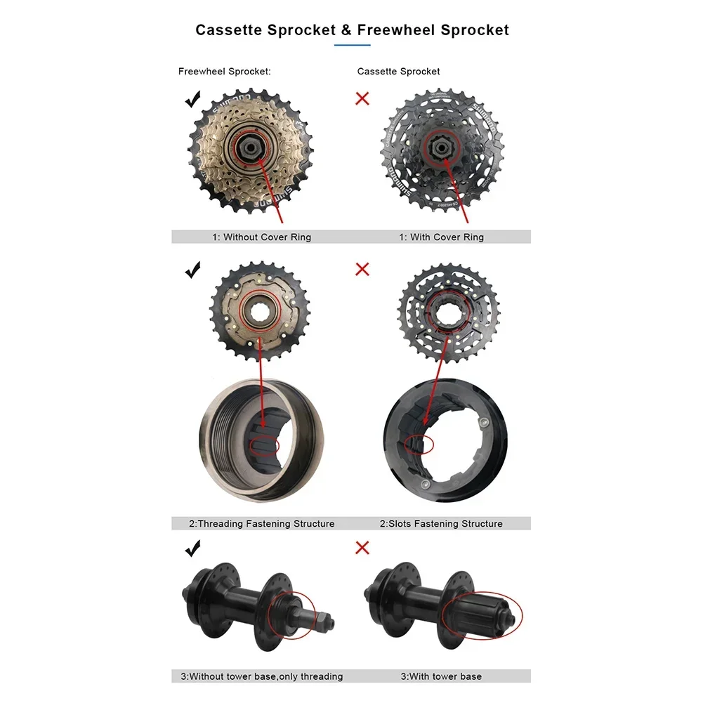 POTEAX велосипедное стопорное кольцо с муфтой свободного хода инструмент для