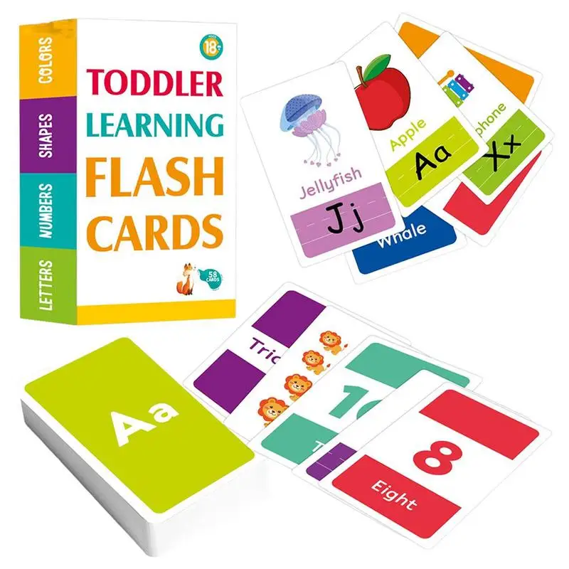 

Early Learning Flash Cards Numbers Colors Shapes Preschool To Kindergarten Kids Learning Educational Toy Alphabet Fun Gift