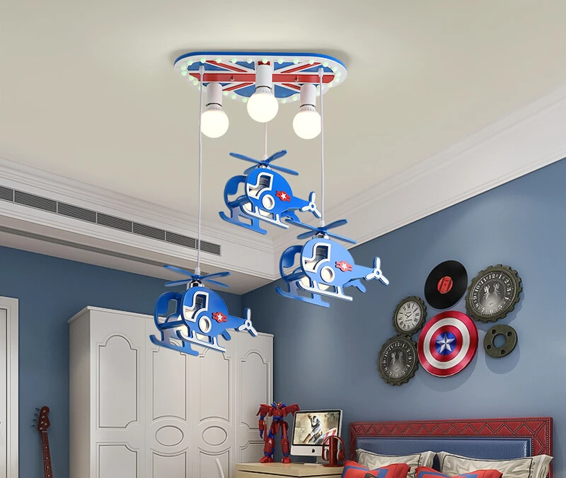 

Children's Room Light Boy Aircraft Light Cartoon Bedroom Boys Room Lights LED Energy-Saving Kindergarten Ceiling Light