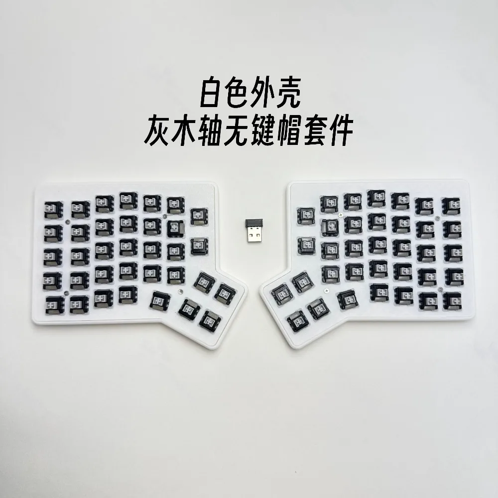Фото Беспроводная механическая клавиатура Redox Ergodox Split, однорежимная, 2.4G, программируемая, с возможностью горячей замены, эргономичная, для офиса, аксессуары, подарки №4