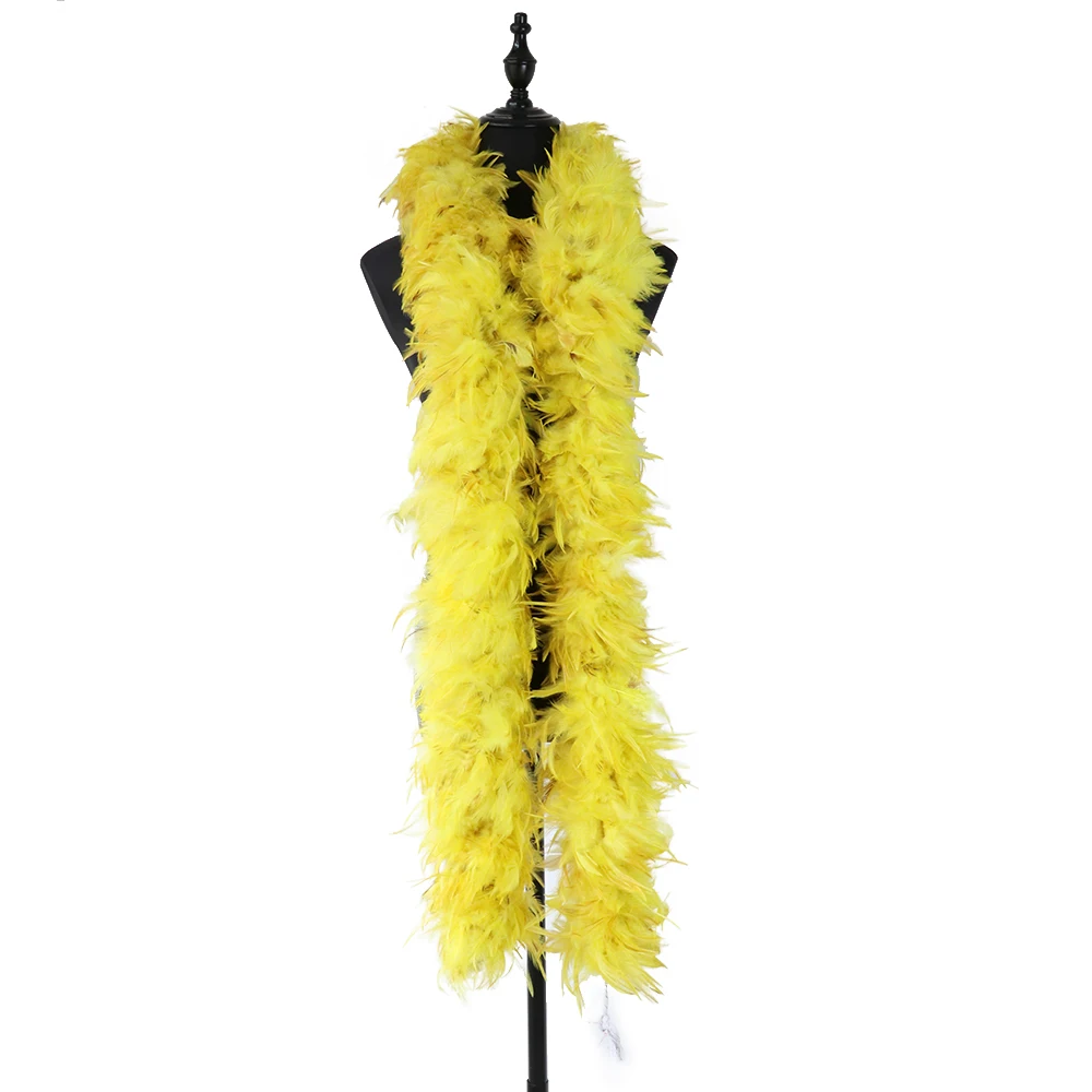 

2Yard Chicken Feather Boa Scarf Shawl Decor Colorful Rooster Plume Craft Carnival Costume party Clothing Sewing dress Accessorie