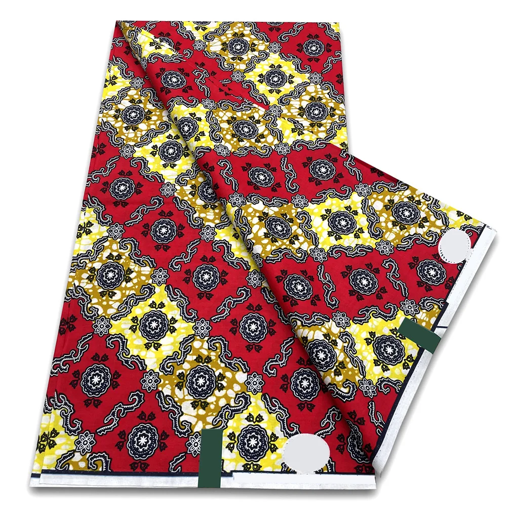 6 ярдов супер батик восковая ткань гарантированная африканская 100% хлопок Нигерия