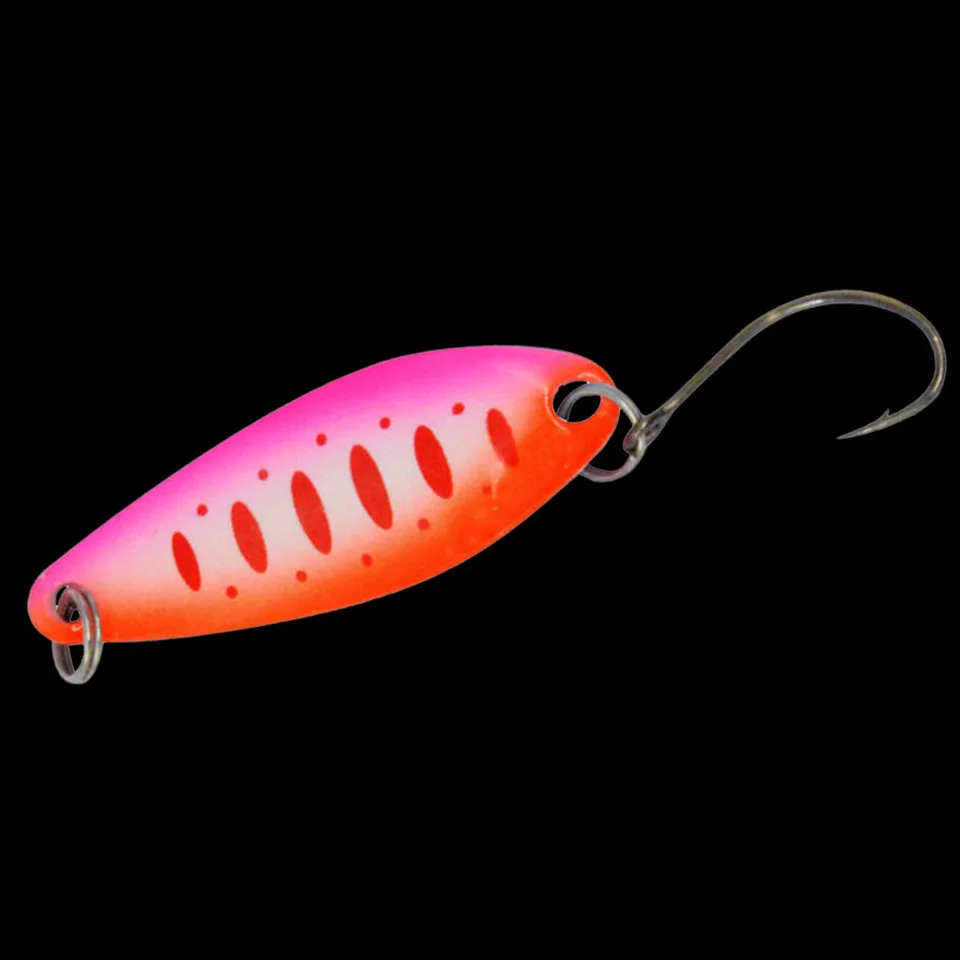 

WALK FISH 1PC 40mm 5g Spoon Fishing Lure With Single Hook Sequins Artificial Metal Lures Hard Bait Pike Trout Carp Bass Fishing