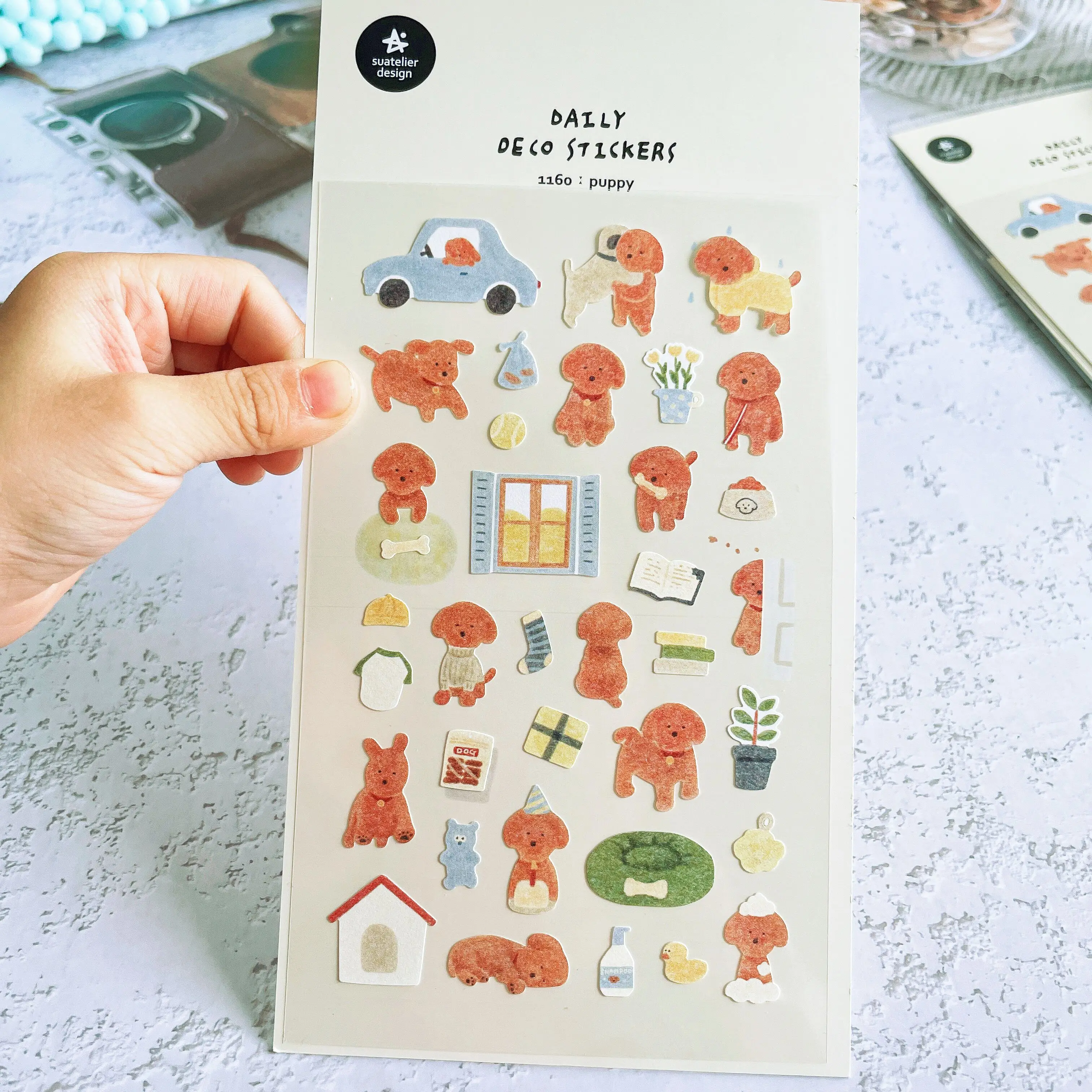 

Набор стикеров Suatelier Kawaii Little Puppy
