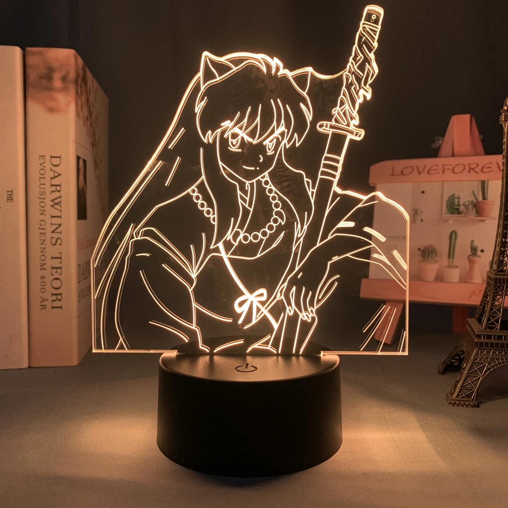 Светильник лампа аниме Inuyasha для детской спальни украшение светильник детский