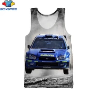 sonspee 3d printed sports car summer sleeveless vest menwomen fashion punk hip hop personality harajuku all match casual top
