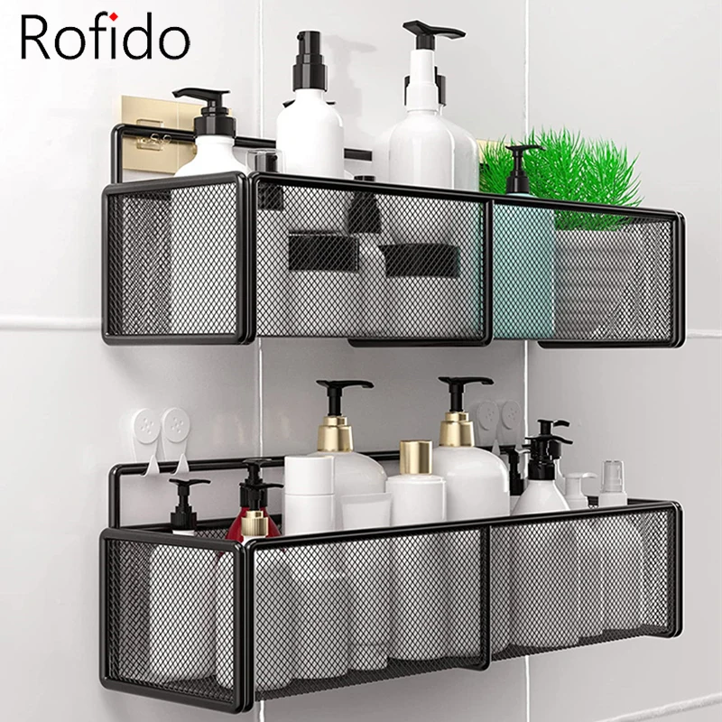 

Shower Caddy Shelf Accessories Bathroom Corner Shelves Kitchen Wall Shelf Shower Shampoo Storage Rack Wall Organizer Book Holder