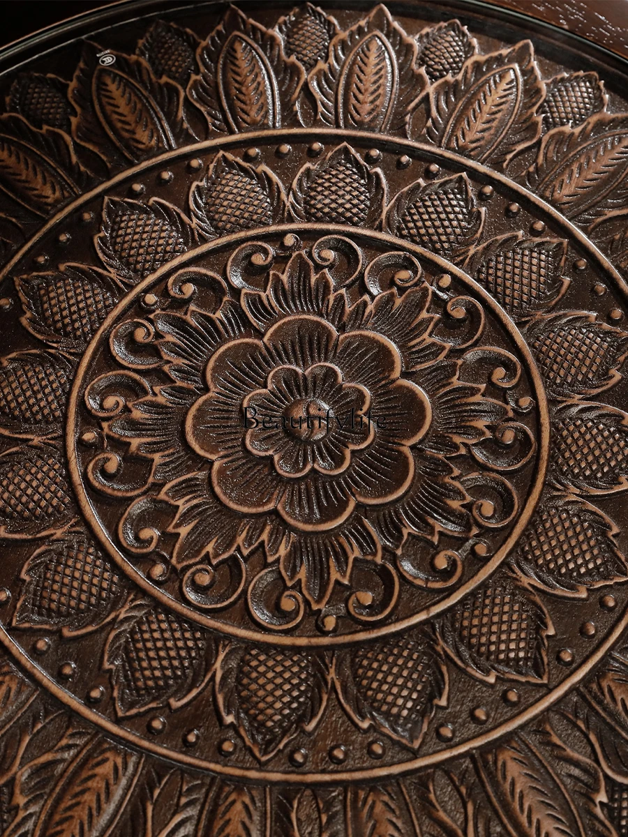 Trollius Chinensis Маленький круглый приставной столик Новый маленький в китайском стиле