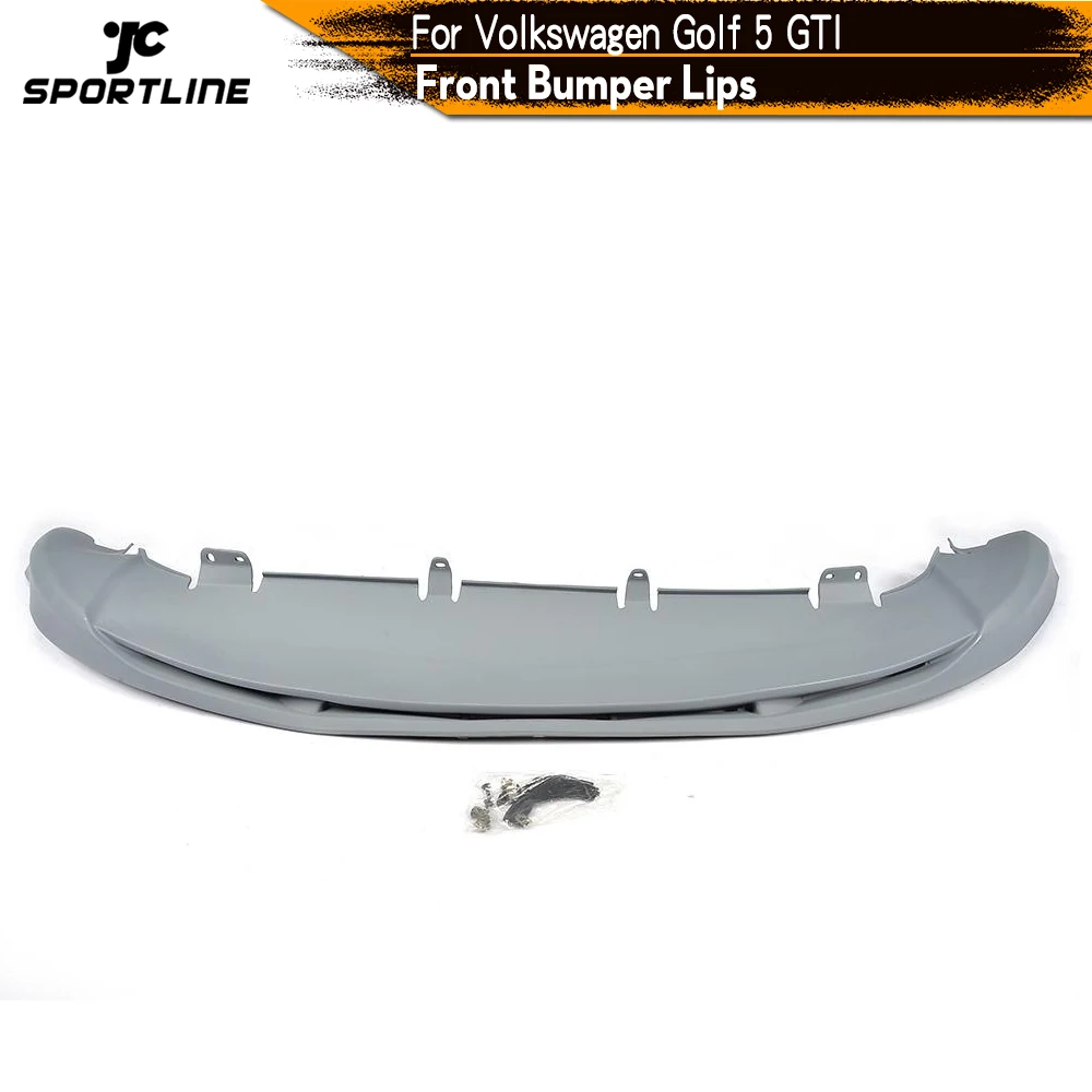 

PU Unpainted Auto Car Front Bumper Lip Spoiler For Volkswagen Golf 5 GTI MK5 2005-2008 Universal front spoiler Car Accessories