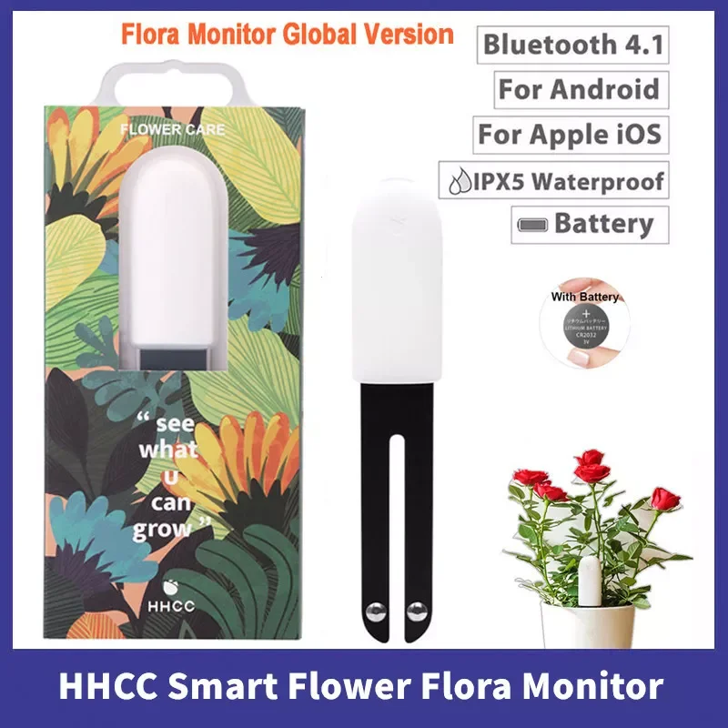 

Flower Monitor Flora Garden Care Plant Grass Soil Water Fertility Smart Tester Sensor Gardening