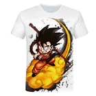 Модные Аниме футболки Goku Vegeta, японская аниме футболка, одежда для маленьких мальчиков, футболки с драконом-жемчугом Z, детские топы, мультяшная детская одежда