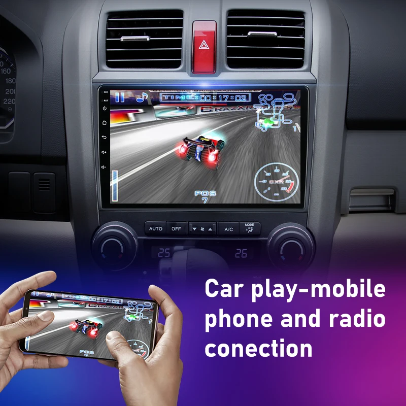 Автомагнитола на Android 11 2DIN для Honda CRV CR-V 3 RE 2006-2012 аудио-навигация мультимедийный