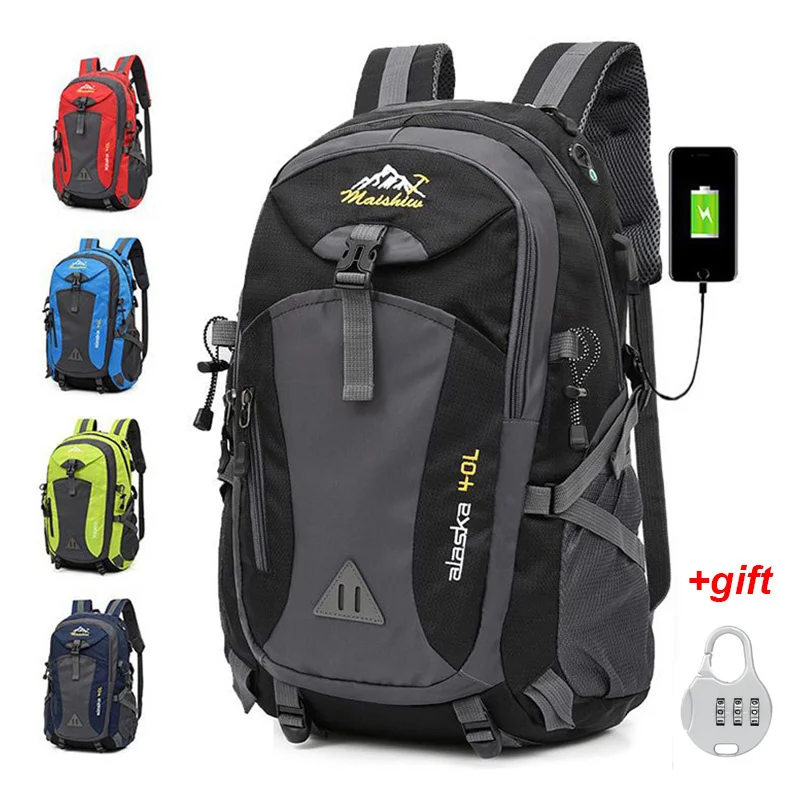 

Водонепроницаемый рюкзак с защитой от кражи для альпинизма, мужские спортивные сумки для верховой езды, уличные дорожные рюкзаки для кемпинга, сумка для альпинизма и пешего туризма для мужчин