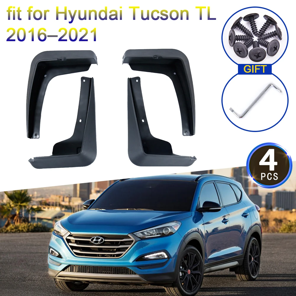 

4x для Hyundai Tucson TL 2016 2017 2018 2019 2020 2021 Брызговики Брызговики Брызговики Крыло Передние колеса Аксессуары