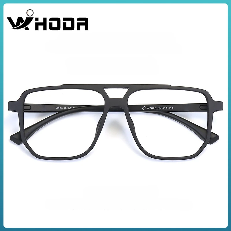 

New TR90 Big Size Double Beam Glasses Frame for Mens/Women, Trend Large Eyeglasses Frames for Myopia FW6620