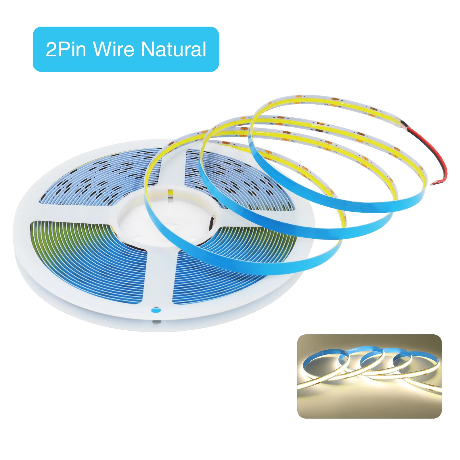 

КISUFU Светодиодная лента COB 24В 320/384/528LEDs