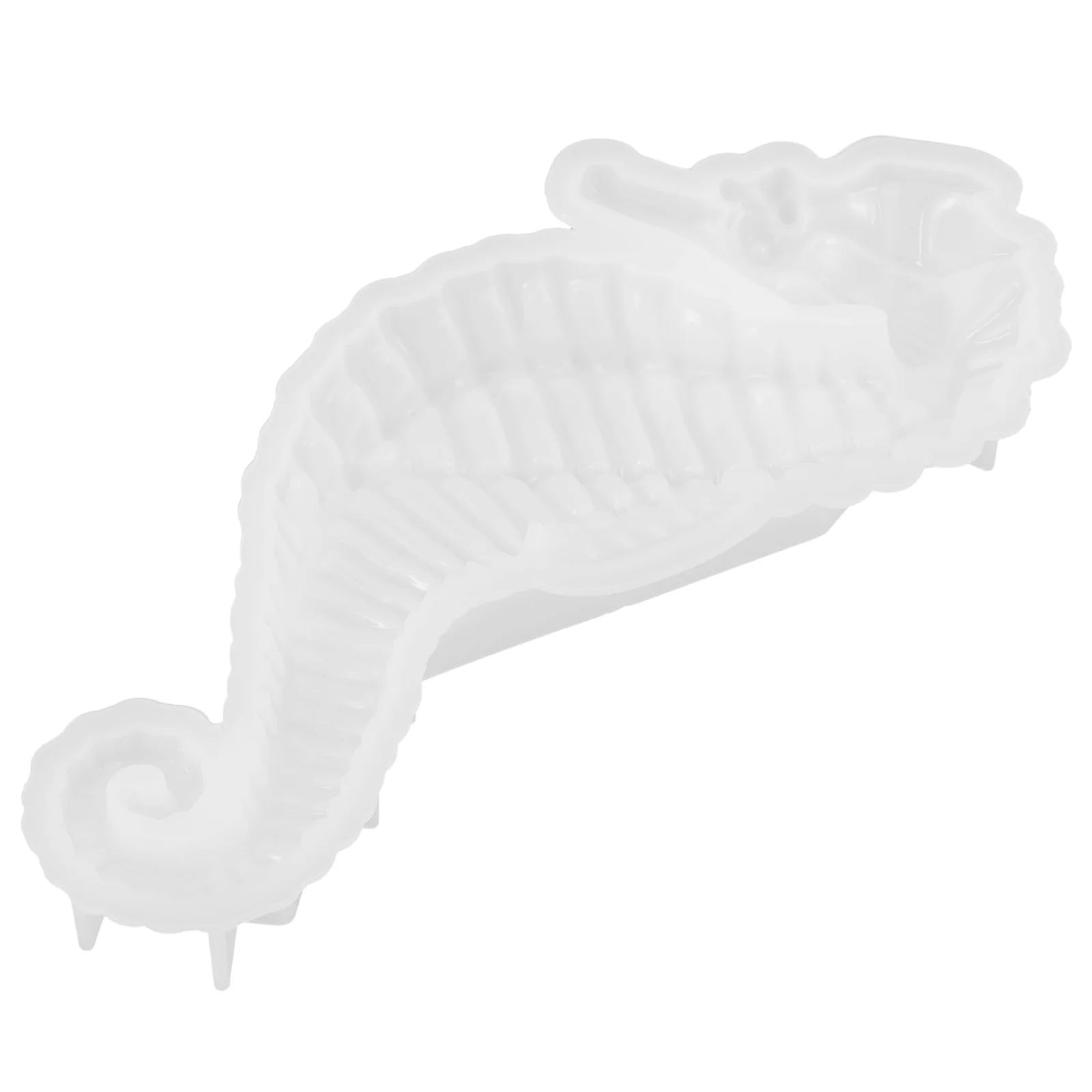 Бетонный кулон украшение на стену полутримерный орнамент в виде гиппокампа