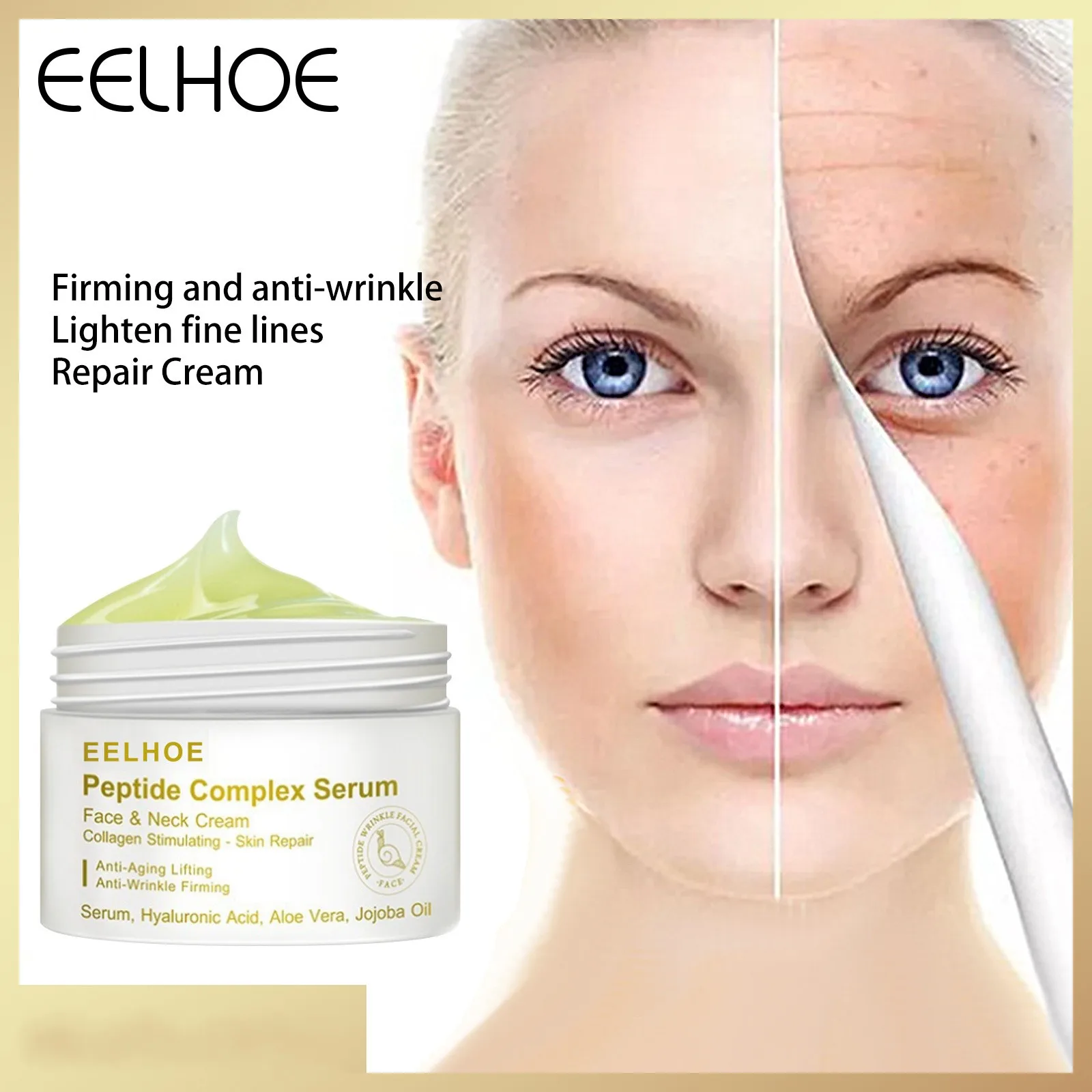 

lmmediate Anti Wrinkle Cream Skin CarePeptide Firming Lifting Cream Whitening Beauty Cosmetics Anti Aging Fade Fine Lines Face