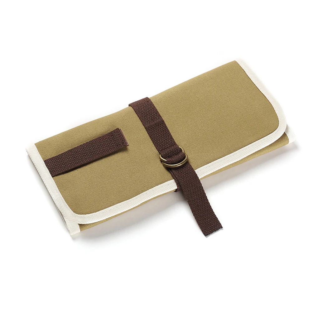 

Storage Pack Holder Tableware Bag Spoons Foldable Portable Lightweight Picnic Multi-pockets Pouch for Outdoor Camping