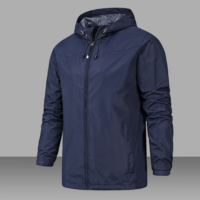 

Fashion Jacket Jacket Men Four Seasons Hiking Clothes Spring and Autumn Windproof Waterproof Single-layer Outdoor Rushing Jacket