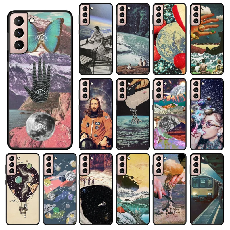 

Trippy Psychedelic Phone Case for Samsung S30 S23 S22 S20 Ultra S20 S22 Plus S11 S10 S9 Plus S21 Plus S10E
