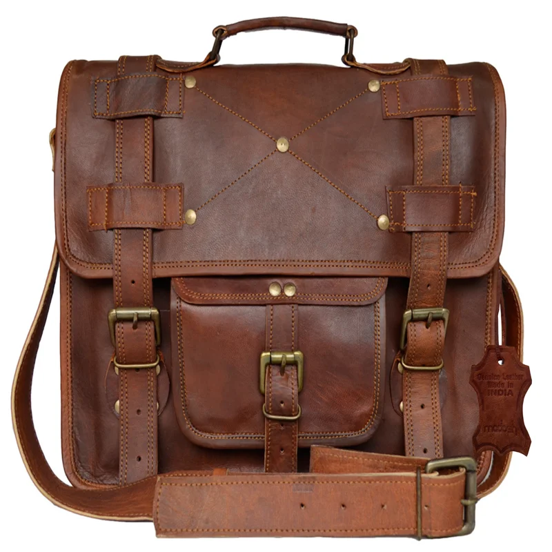 

Stylish Genuine Mens 15" Laptop Office Briefcase Crossbody Handbag Suitcase Bag
