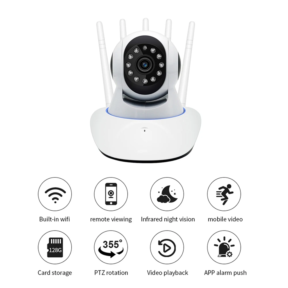 

IP Camera 1080P 2MP Smart Home Indoor WiFi Wireless Surveillance Cameras IR Night Vision Home Security Baby Pet Monitor Camera