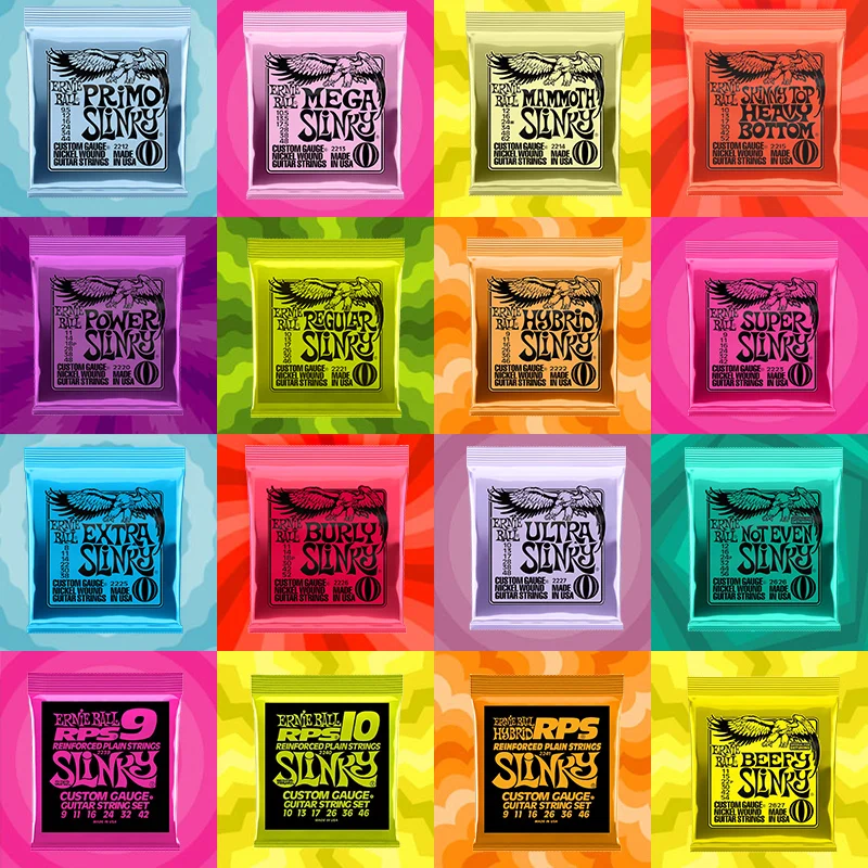 

Струны ERNIE BALL для электрогитары оригинальные, гарантия 10 шт., Slinky 2221 2223 2239 2627