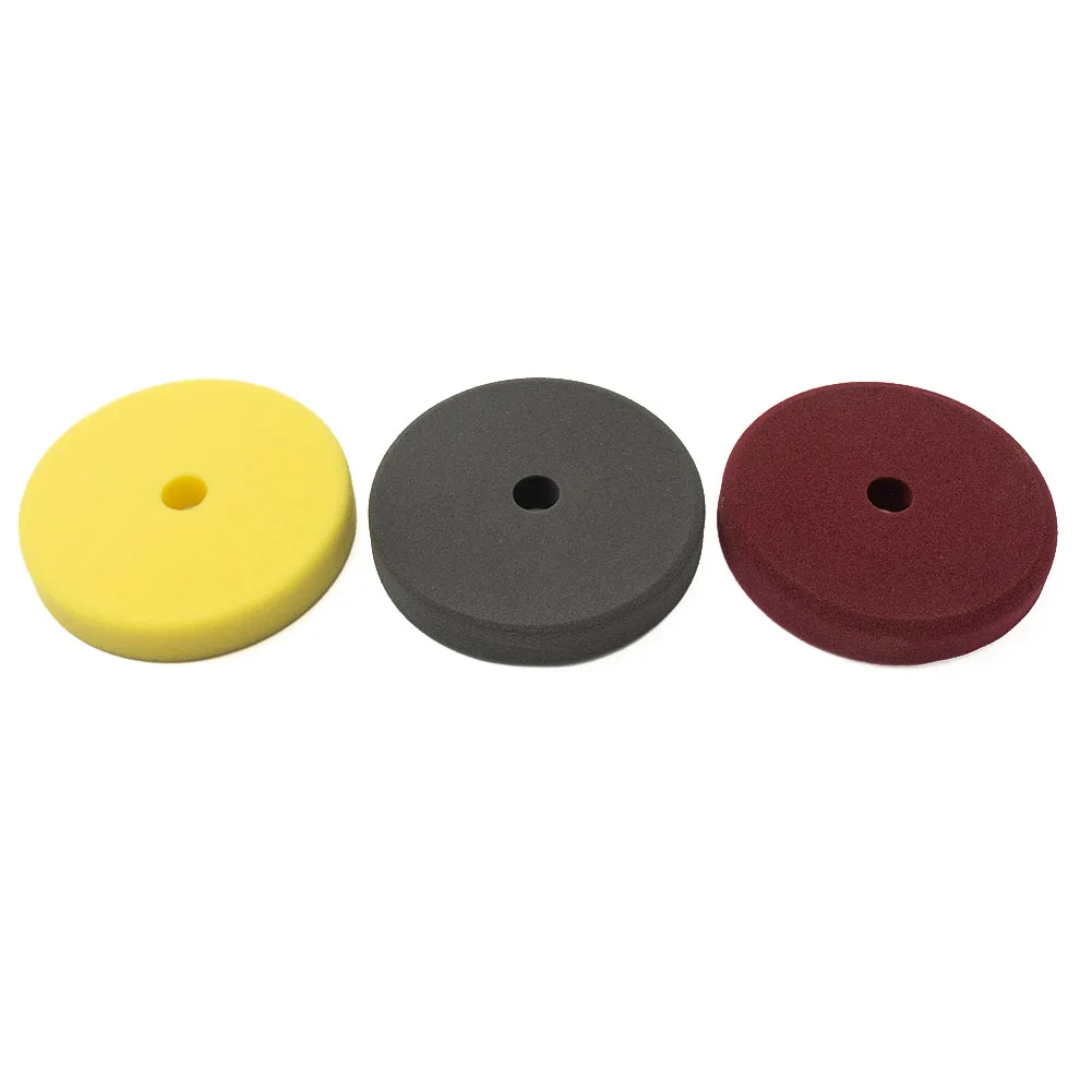 3PCS 7inch Sponge Polishing Pads Foam Buffing Pads Kit Sanding Disc For Car Fiberglass  Furniture Glass Cleaning Waxing