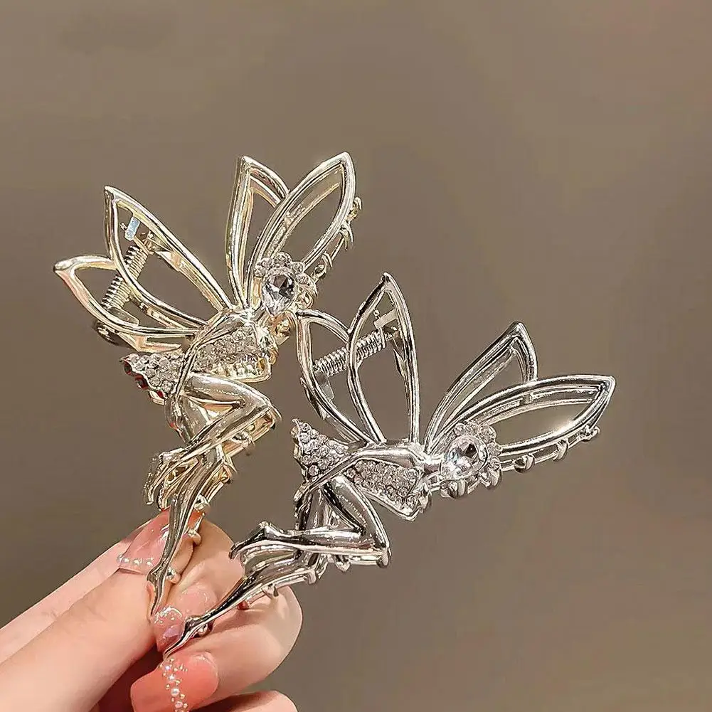 Потрясающая заколка для волос со стразами Elf Fairy с имитацией жемчуга и рисовыми