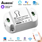 Умный Беспроводной Выключатель 10А, автоматизация умного дома, дистанционное управление, реле EWeLink APP Smart LifeTuya с Alice Alexa Google