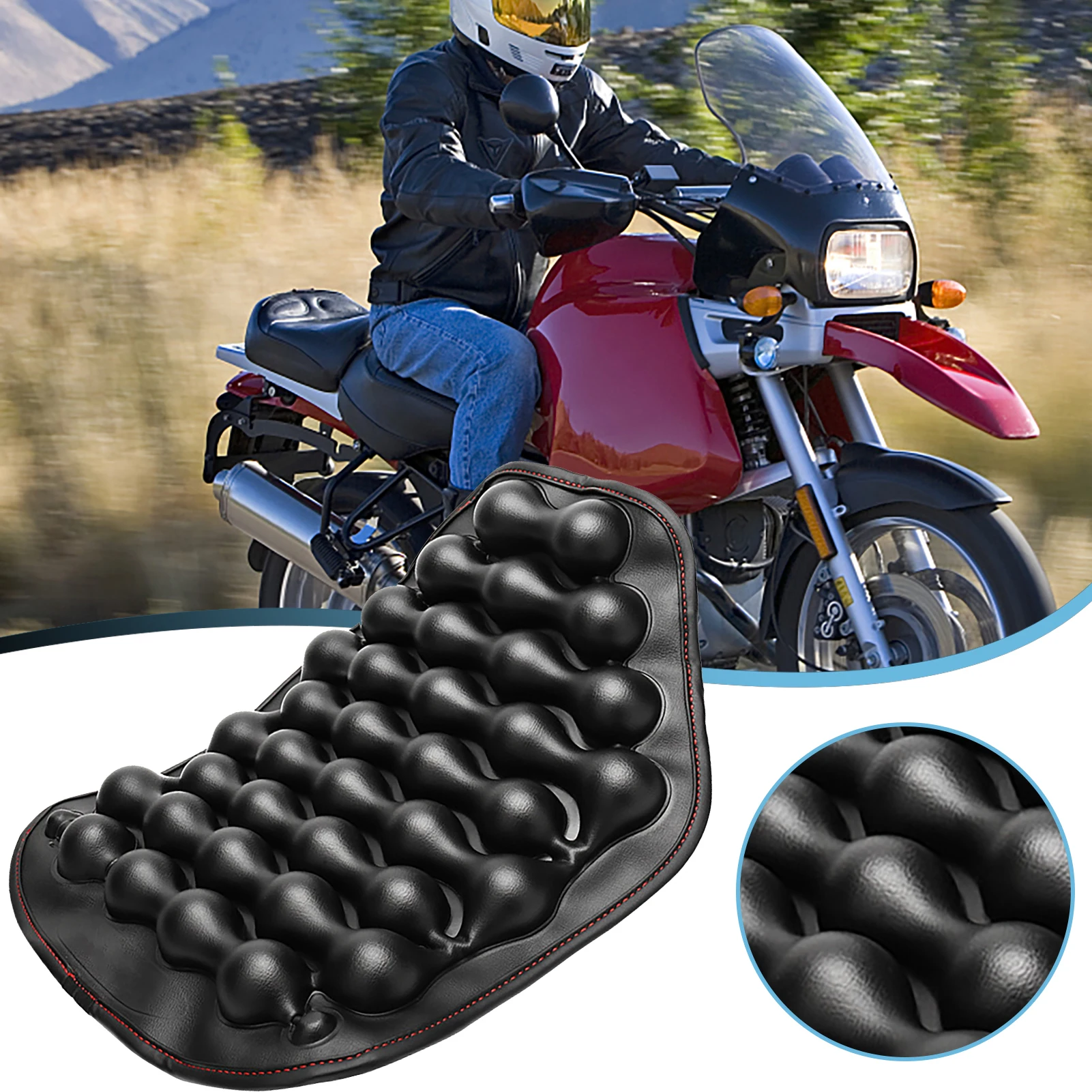 

Подушка для мотоциклетного сиденья, надувная подушка для сиденья мотоцикла, амортизационная подушка для сиденья мотоцикла, удобная защита ягодиц