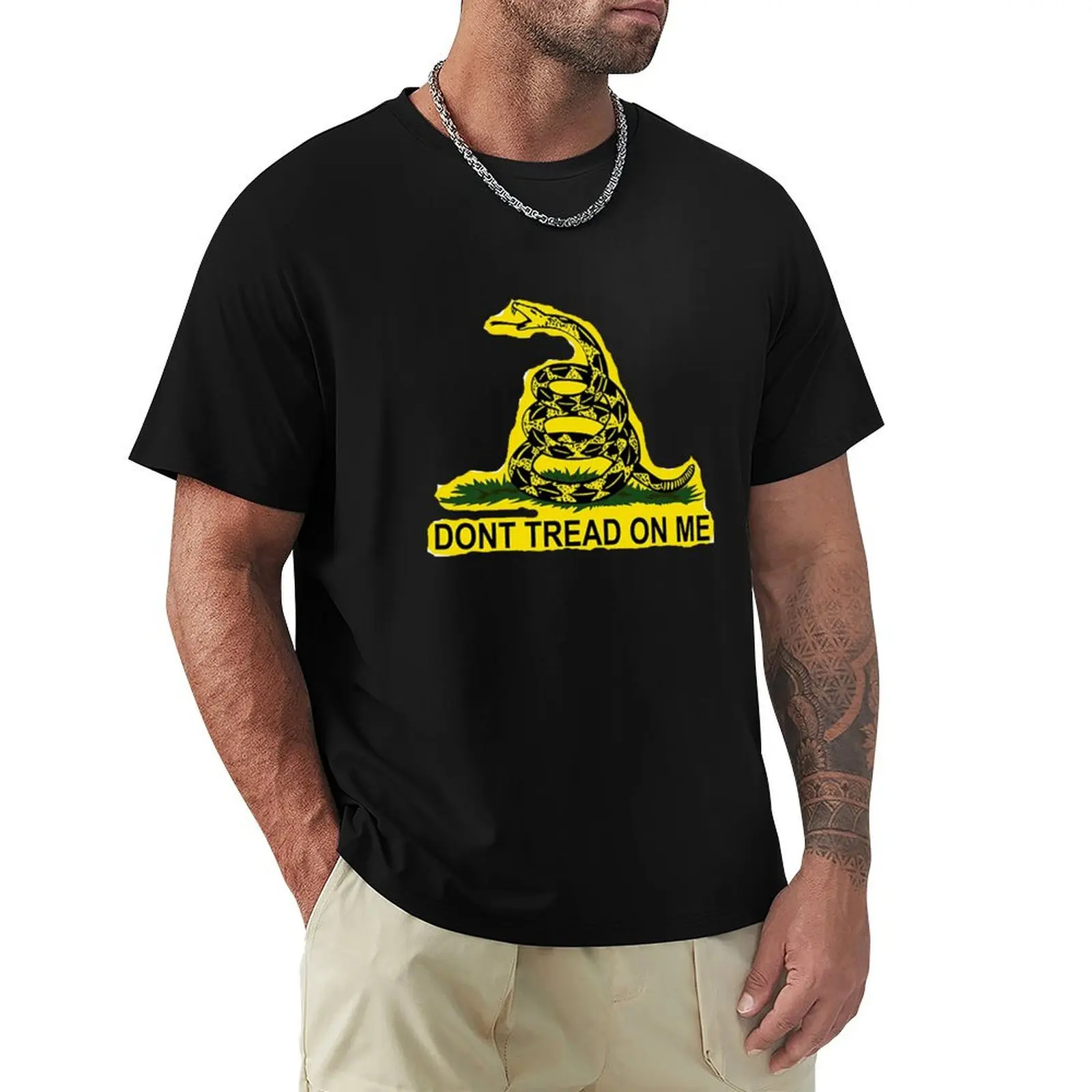 Футболка с американским флагом Don't Tread On Me Gadsden мужские футболки большого