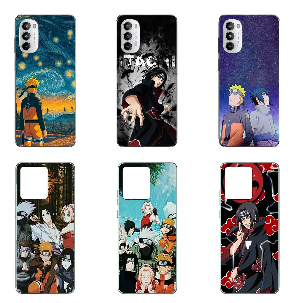 Чехол для телефона Kakashis Itachis akatsaksi Sasukes Motorola Moto G13 G14 G53 G54 G62 G72 G82 G84 E13 E20 G42 G32 G23 G22