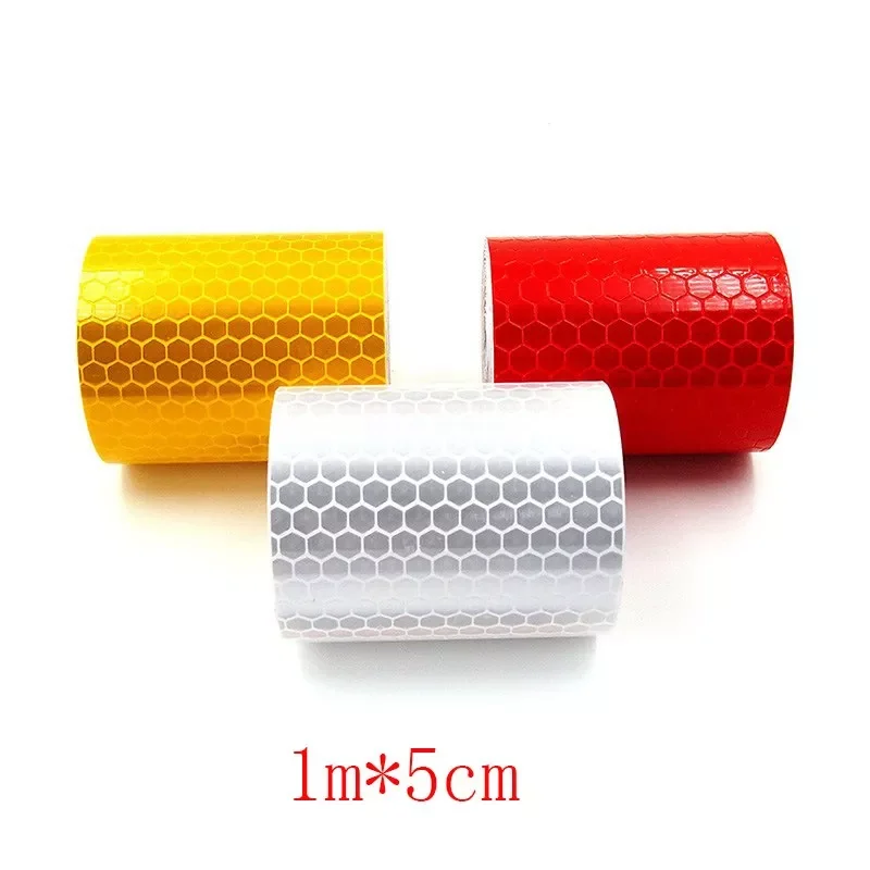 

Sticky Lattice Reflective Tape Film Construction Fence Transportation Facilities Warning Sticker Roadway Safety Supplies