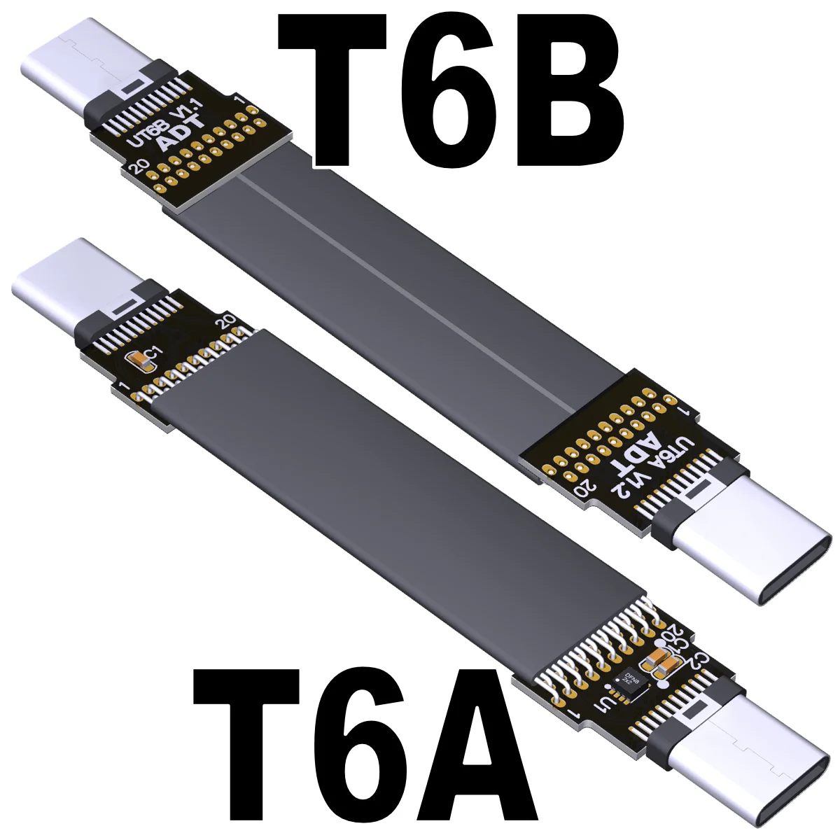 FPC 20 Гбит/с USB 3.2 Type C Gen 2x2 мягкий плоский кабель штырь-штырь OTG данные FPV воздушный