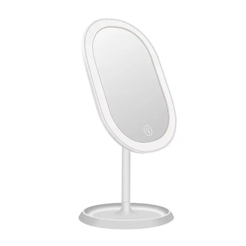 

LED Lighted Vanity Makeup Mirror, Rechargeable - Cordless Illuminated Cosmetic Mirror with 3 Dimmable Light Settings, Dual Magni