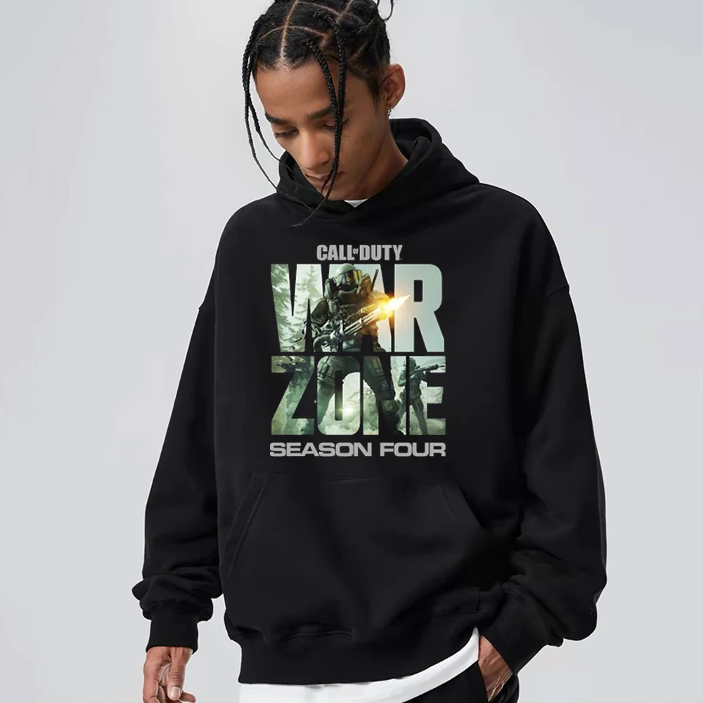 Мужские повседневные пуловеры с рисунком надписи Call of Duty Warzone Мужская одежда