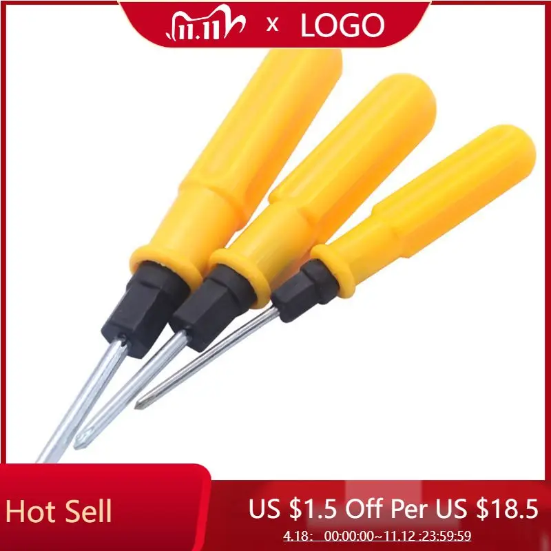 

10 pcs Sides Phillips and Slotted Double Head Screwdrivers Portable Household Outdoor Hand Screws Driver Remover Repair Tools