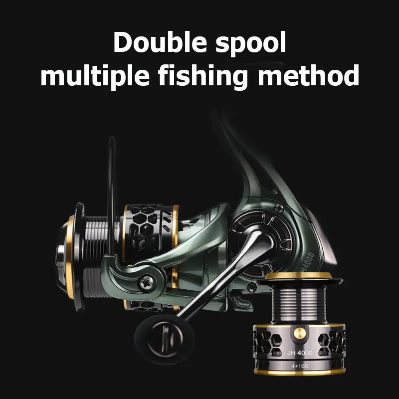 

2022 New Spinning Reel 12KG Max Sea Tackle Metal Spool Spinning Wheel for Saltwater Carp Pesca Durable Fishing Reel(Give Gifts)