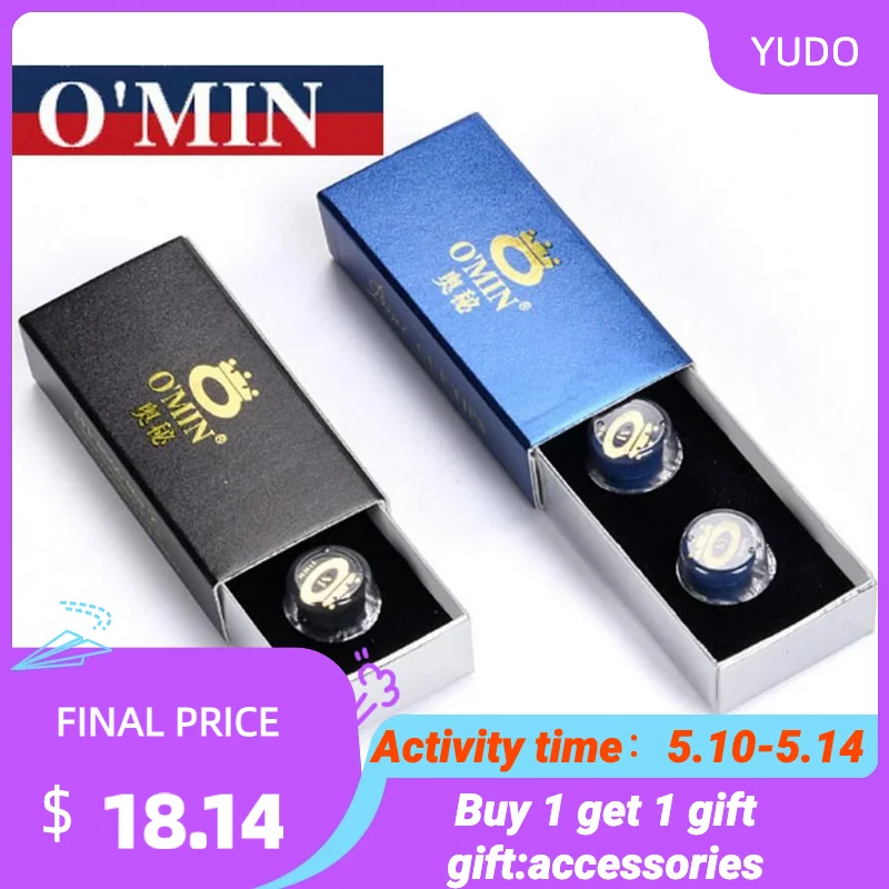 

O'MIN New Two Pieces Snooker Cue Tip 11mm M Billiard Accessory Professional Durable High Quality Pool Cue Tips China 2019