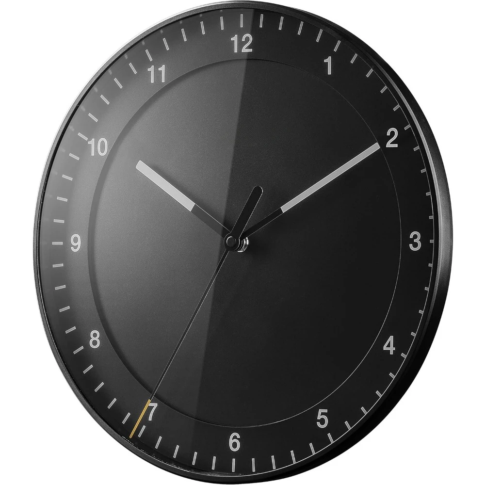 Классические большие аналоговые настенные часы с бесшумным механизмом легко